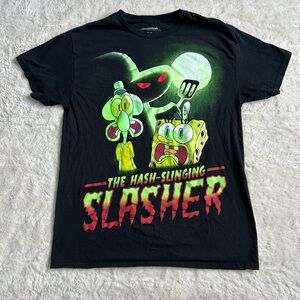 Nickelodeon Spongebob tshirt adult medium hash slinging slasher graphic